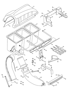 General Assembly Diagram and Parts List for 19A70008 100 Cub Cadet Lawn Tractor